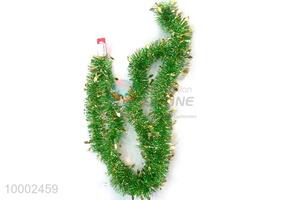 Plastic Christmas Garlands With Red Heart