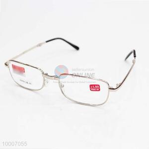Foldable metal reading glasses with case