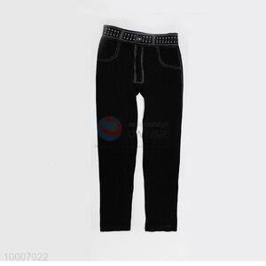 Wholesale Black Fashion Cropped Trousers/Jeans