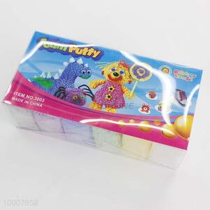 6 Colors Cartoon Cover Foam Putty For Kids