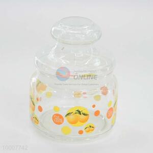 150ml Fruit Pattern Decorated Glass Tea Bottle