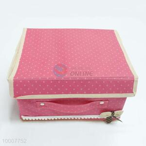 25*20*16cm non-woven storage box with bowknot