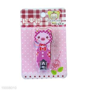 Wholesale Lovely Pink Pig Shaped Children Nail Scissors/ Nail Cutter