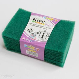 0.5cm 10pcs Hard Green Polyester Cleaning Scouring Pads