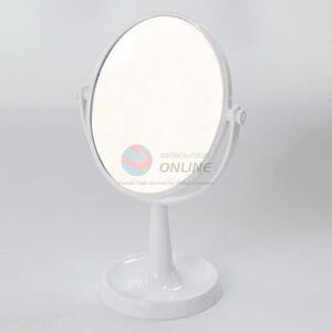 White Plastic Double-sided Standing Mirror