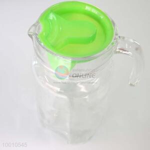 Fashion Tea Beer Wine Clear Glass Cup with Green Cover