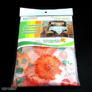 Wholesale Beautiful Flower Figured Tablecloth Embossed Table Cloth