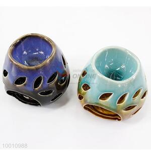 1pc Unique Ceramics Incense Burners Pierced 2 Colors