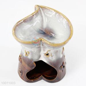 Hot Selling Heart Hole Shaped Ceramic Incense Burners Aroma Censer