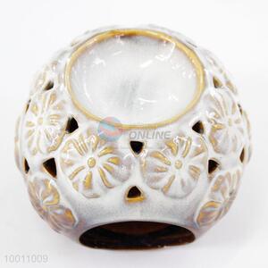 Chic Flower Round Ceramic Incense Burners for Gifts
