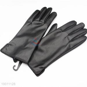 Men's Washed Leather Gloves With Touch Screen