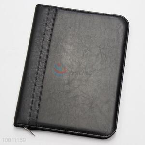 A4 PU leather document with calculator