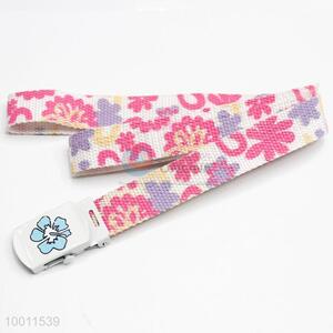Print Pattern Polyester&Cotton Webbing Waist Belt Strap