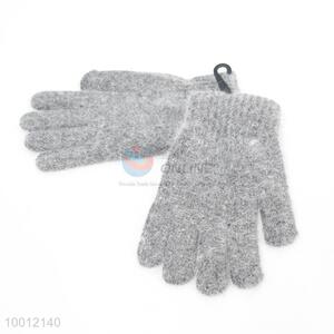 Fashion New Winter Snow Gray Rabbit Hair Full Fingers Gloves