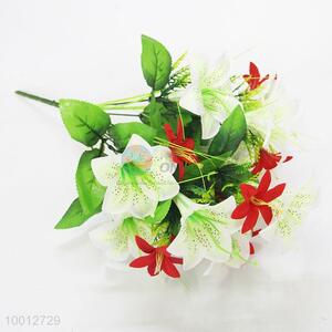Wholesale White/Red Lily Artificial Flower For Decoration