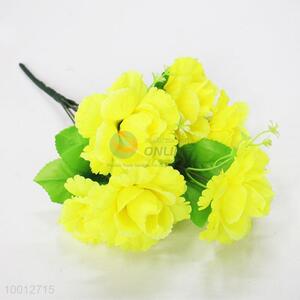 Wholesale Yellow Rose Artificial Flower For Decoration
