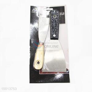 2pcs Plastic and Wooden Handle Putty Knife Set