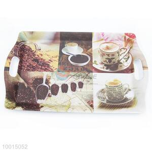 Wholesale Coffee Time Melamine Tray with Handle
