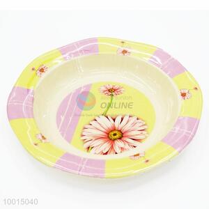 Wholesale Round Sunflower Melamine Plate /Dinner Plate
