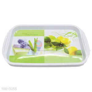 Wholesale Lemon and Flower Melamine Tray with Handle