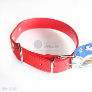 Wholesale Hot Product Red PU Dog Collar/Dog Leashes