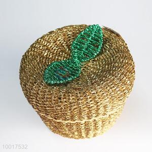 3 Pieces Apple Shaped Sundries Woven Basket For Storage/Decoration
