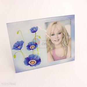 High grade glass dimond photo frame with flower pattern