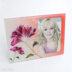 Factory price photo frame with flower pattern