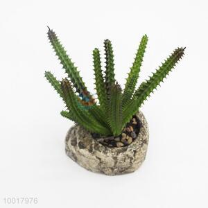 Artificial/Simulation Potted Plant with Stone Pot for Decoration