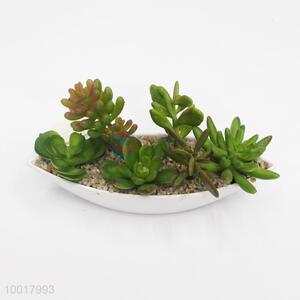Ship Shaped Pot Artificial/Simulation Potted Plant For Decoration