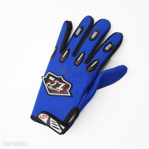 Blue Fashion Sports Glove For Racing