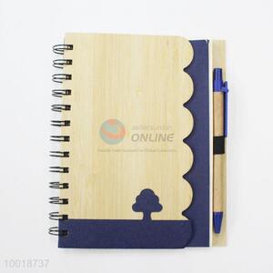 New Design High Quality Wood Notebook With Pen in the Left