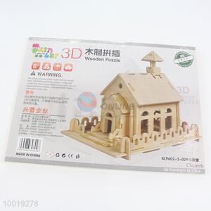 Educational Diy 3d Wooden House Shaped Assorted Puzzle