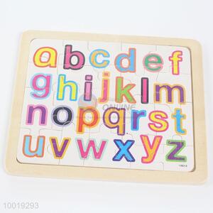 Colorful cartoon english letters wooden puzzles
