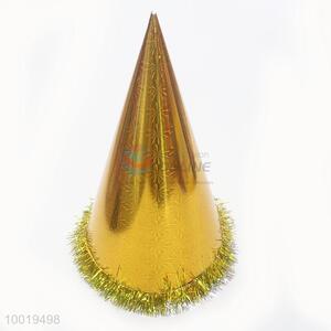 Golden Color Funny Party Paper Hat For Christmas