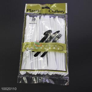 Plastic Cutlery Set of 20pcs White Knives