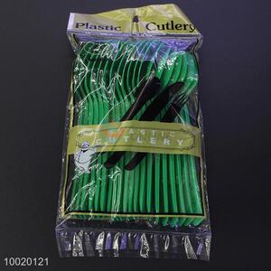 Green Plastic Spoons Set of 20pcs