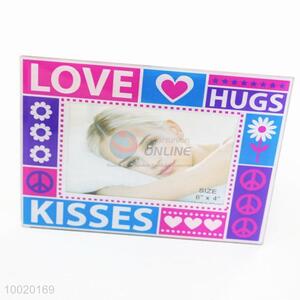 Wholesale High Quality Love Hug Kisses Glass Photo Frame