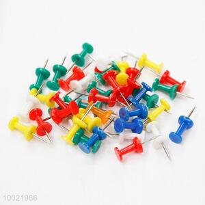 Colorful Office Craft Plastic Flat Box-packed I-Shaped Pushpins