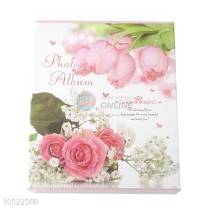 Pink Flower Cover Family/Wedding Photo Album