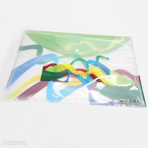Unique design plastic pockets file bag