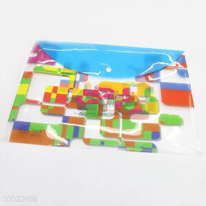 Color office file bag plastic pocket high quality