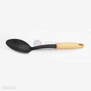 Hot Sale High Quality Wooden Handle Nylon Meal Spoon For Home Use