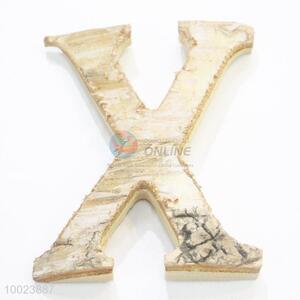 16*5cm Chinese Handmade Crafts Birch 26 Letters for Home Decoration