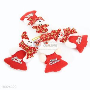 Hot Sale Cheap Christmas Snow Flower Red Tree Small Cute Lively Cloth Pendant
