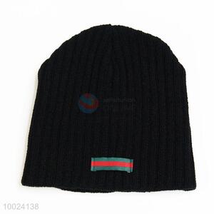 High Quality Black Beanie Cap/Knitted Hat for Winter