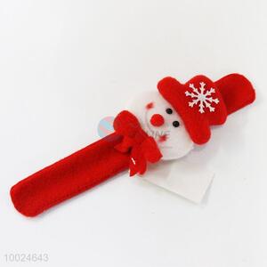Red Snowman Slap Band with Light