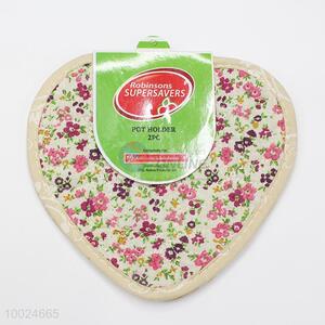 Heart shape cloth mat for cup