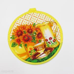 Sunflower pattern thick pot holder for home use