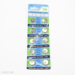 10 pieces button cell battery/ lithium battery